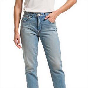 Mom Jeans Donna Vita Alta Gamba Dritta CHIC By Lee
