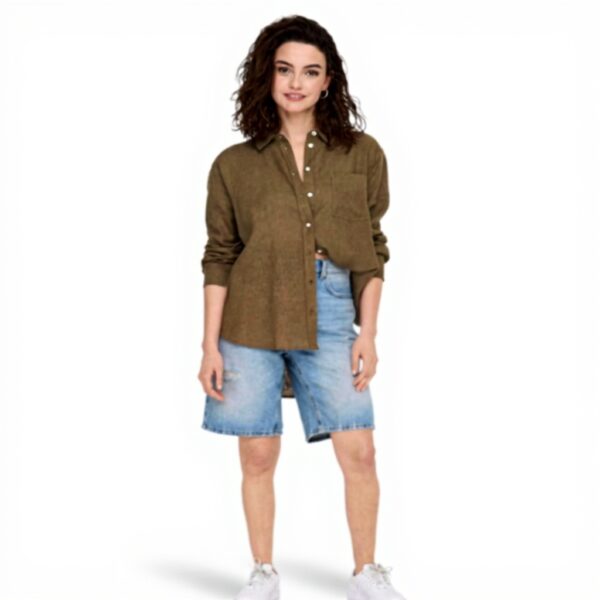 Camicia ONLY ONLTOKYO viscosa lino donna bluse rilassata