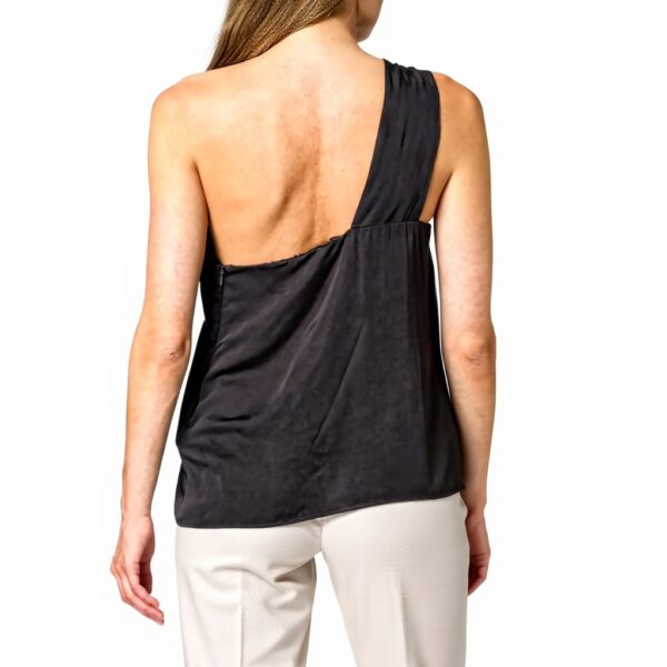SISLEY Bluse Donna Viscosa Grigio Top Moda