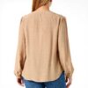 SISLEY Bluse Donna Viscosa Beige Moda Top Donna