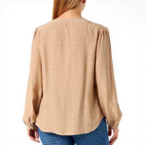 SISLEY Bluse Donna Viscosa Beige Moda Top Donna
