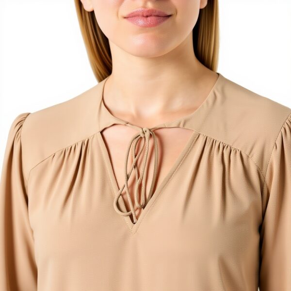 SISLEY Bluse Donna Viscosa Beige Moda Top Donna
