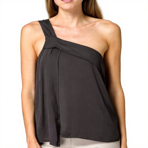 SISLEY Bluse Donna Viscosa Grigio Top Moda