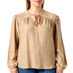 SISLEY Bluse Donna Viscosa Beige Moda Top Donna