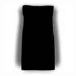 Sisley Dress Nero Donna Abito Midi Cotone Casual