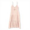 Sisley Dress Donna Cotone Rosa Tenue Vestiti Casual