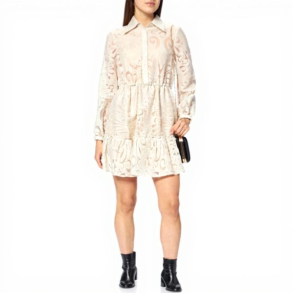Vestito Donna Sisley Lino Viscosa Casual Floreale
