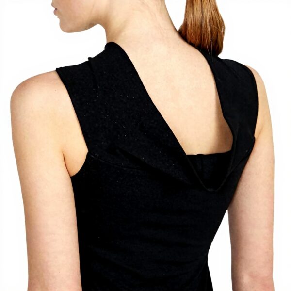 Vestito Donna SISLEY Morbido Elegante Taglia 38 Nero