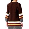 Vestito Donna SISLEY Poliestere Casual Brown Pattern Striped