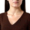 Vestito Donna SISLEY Poliestere Casual Brown Pattern Striped