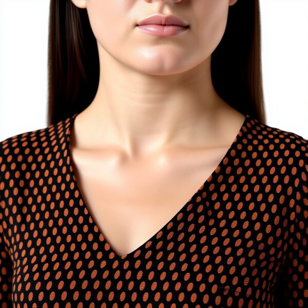 Vestito Donna SISLEY Poliestere Casual Brown Pattern Striped