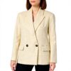 Sisley Giacca Donna Beige 902 Cotone Acrilico Poliestere
