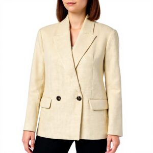 Sisley Giacca Donna Beige 902 Cotone Acrilico Poliestere