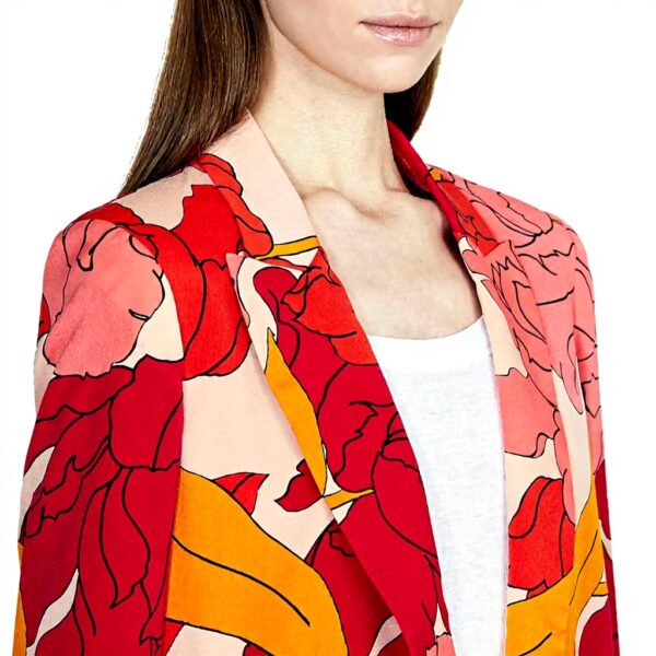 Sisley Giacca Donna Multicolore Apertura Monopetto Spalle