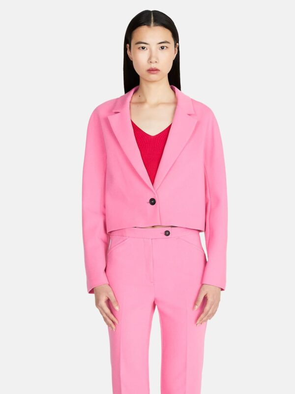 SISLEY Giacca Donna Fucsia Poliestere Viscosa Elastan-5