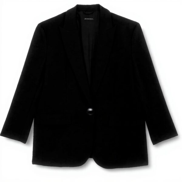 Giacca Donna SISLEY Poliestere Viscosa Elegante Nero