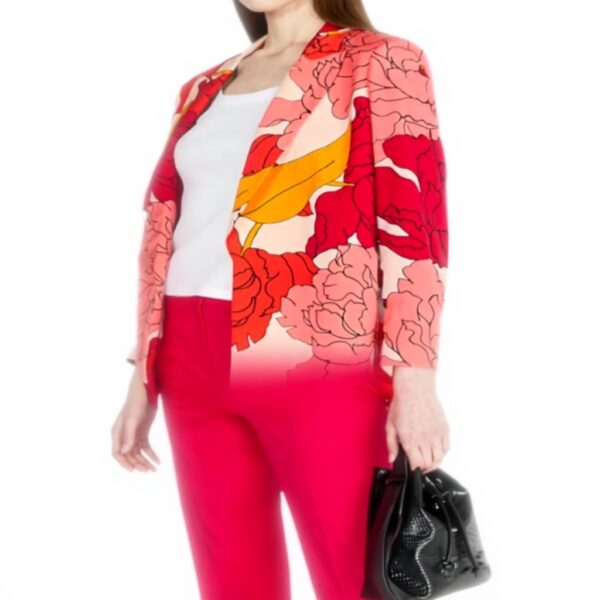 Sisley Giacca Donna Multicolore Apertura Monopetto Spalle