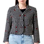 SISLEY Giacca Donna Poliestere Multicolore Moda Elegante