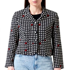 SISLEY Giacca Donna Poliestere Multicolore Moda Elegante