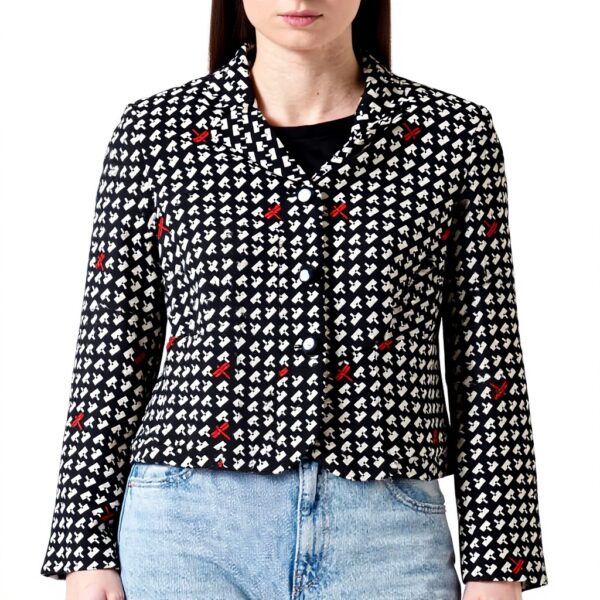 SISLEY Giacca Donna Poliestere Multicolore Moda Elegante