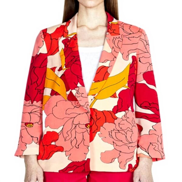 Sisley Giacca Donna Multicolore Apertura Monopetto Spalle