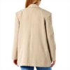Sisley Giacca Donna Poliestere Viscosa Beige Taglia 46