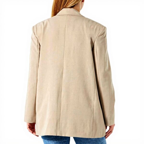 Sisley Giacca Donna Poliestere Viscosa Beige Taglia 46