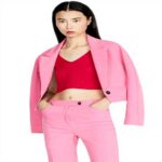 SISLEY Giacca Donna Fucsia Poliestere Viscosa Elastan