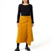 Gonna Donna SISLEY Senape 45 acrilico 35 poliestere