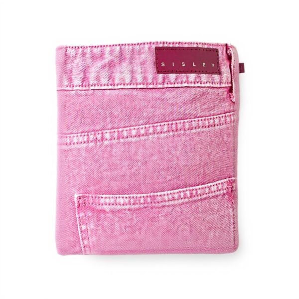 SISLEY Jeans Donna Pink 90k vita alta orlo gamba