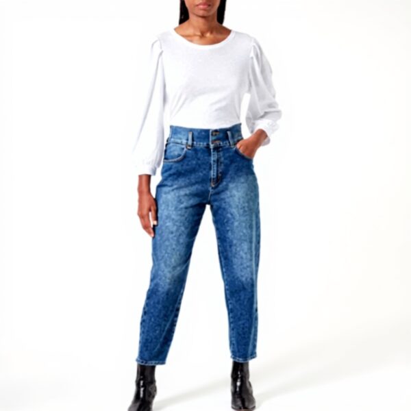 SISLEY Jeans Donna Pantaloni Cotone Taglia 31 Blu