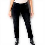 Pantaloni SISLEY Jeans Donna Cotone Elastan Nero