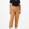 Jeans Donna SISLEY Denim Senape Tascabili Comodi-1