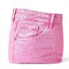 SISLEY Jeans Donna Pink 90k vita alta orlo gamba