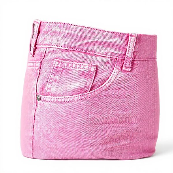 SISLEY Jeans Donna Pink 90k vita alta orlo gamba
