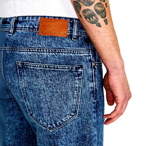 Pantaloncini SISLEY Uomo Cotone Blue Denim 902