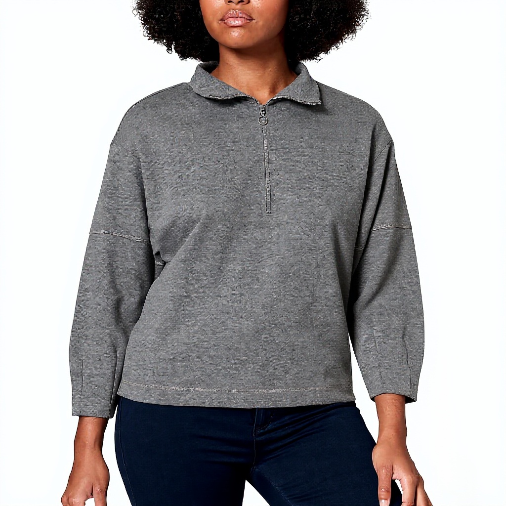 SISLEY Maglia di Tuta Donna Felpe senza cappuccio cotone