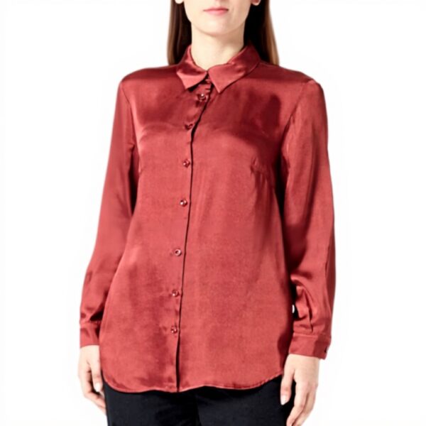 Maglietta Donna SISLEY 100 Acetato Colore Brown 2t1