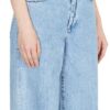 SISLEY Maglietta Donna T-shirt cotone Light Blue Denim-2