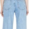 SISLEY Maglietta Donna T-shirt cotone Light Blue Denim-3