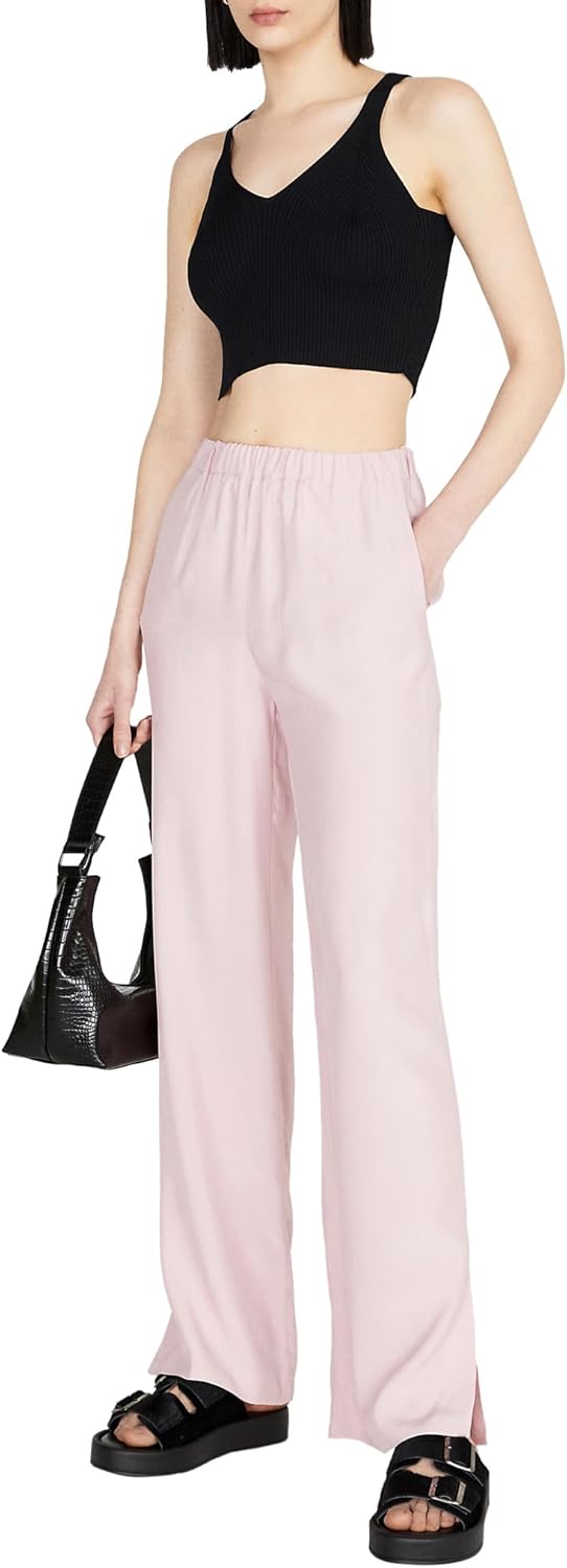 Sisley Pantaloni Donna Viscosa Palazzo Lilla 4B5FLF034-0
