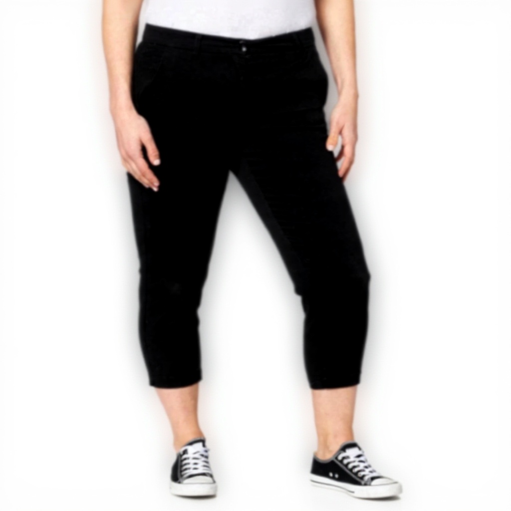 Pantaloni Donna SISLEY cotone elastan taglia 56 nero
