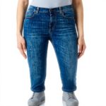 SISLEY Pantaloni Donna Blu 901 Cotone Comodo Casual