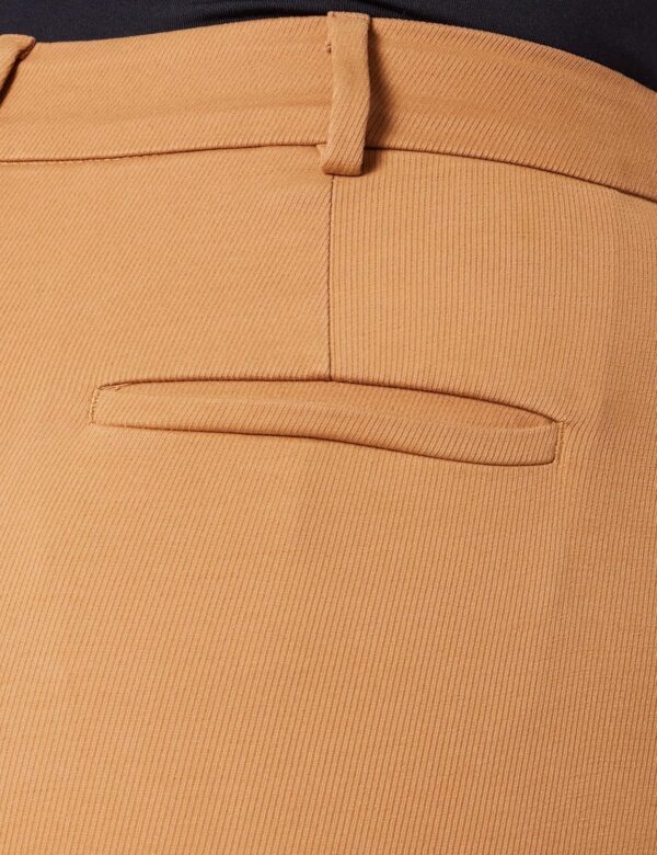 Pantaloni Donna SISLEY Cotone Elastan Colore Camel-3