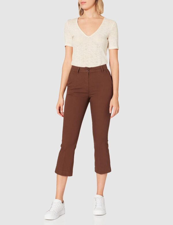 Pantaloni Donna Sisley cotone elastan taglie 38 52-1