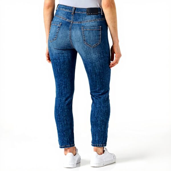 SISLEY Pantaloni Donna Blu 901 Cotone Comodo Casual