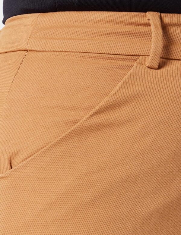 Pantaloni Donna SISLEY Cotone Elastan Colore Camel-1