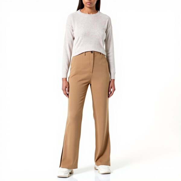 Pantaloni Donna SISLEY 66 poliestere 32 viscosa taglia 42