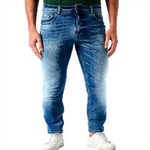 Pantaloni Uomo SISLEY Cotone Elastan Blu Denim