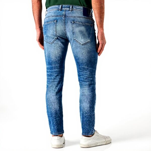 Pantaloni Uomo SISLEY Cotone Elastan Blu Denim